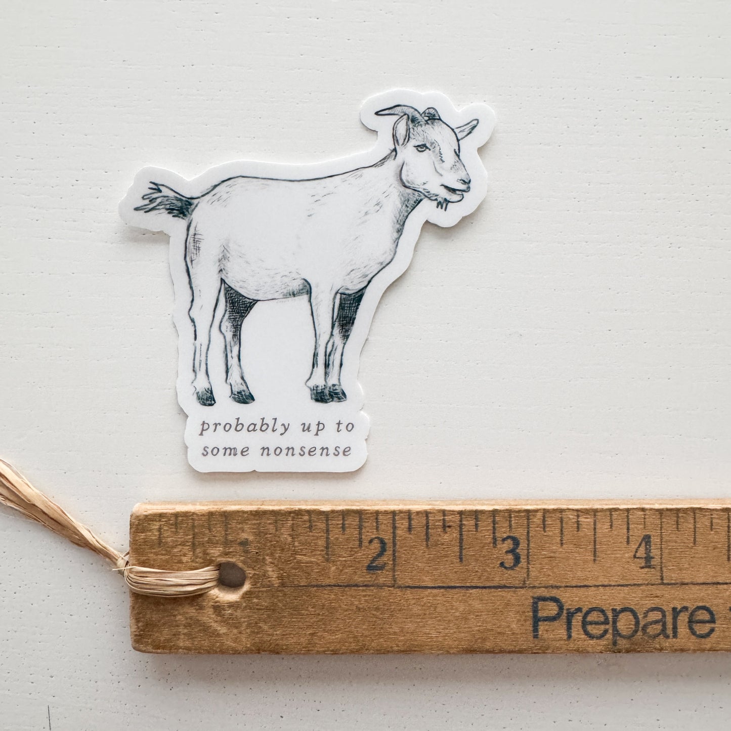 Nonsense Goat Vinyl Sticker