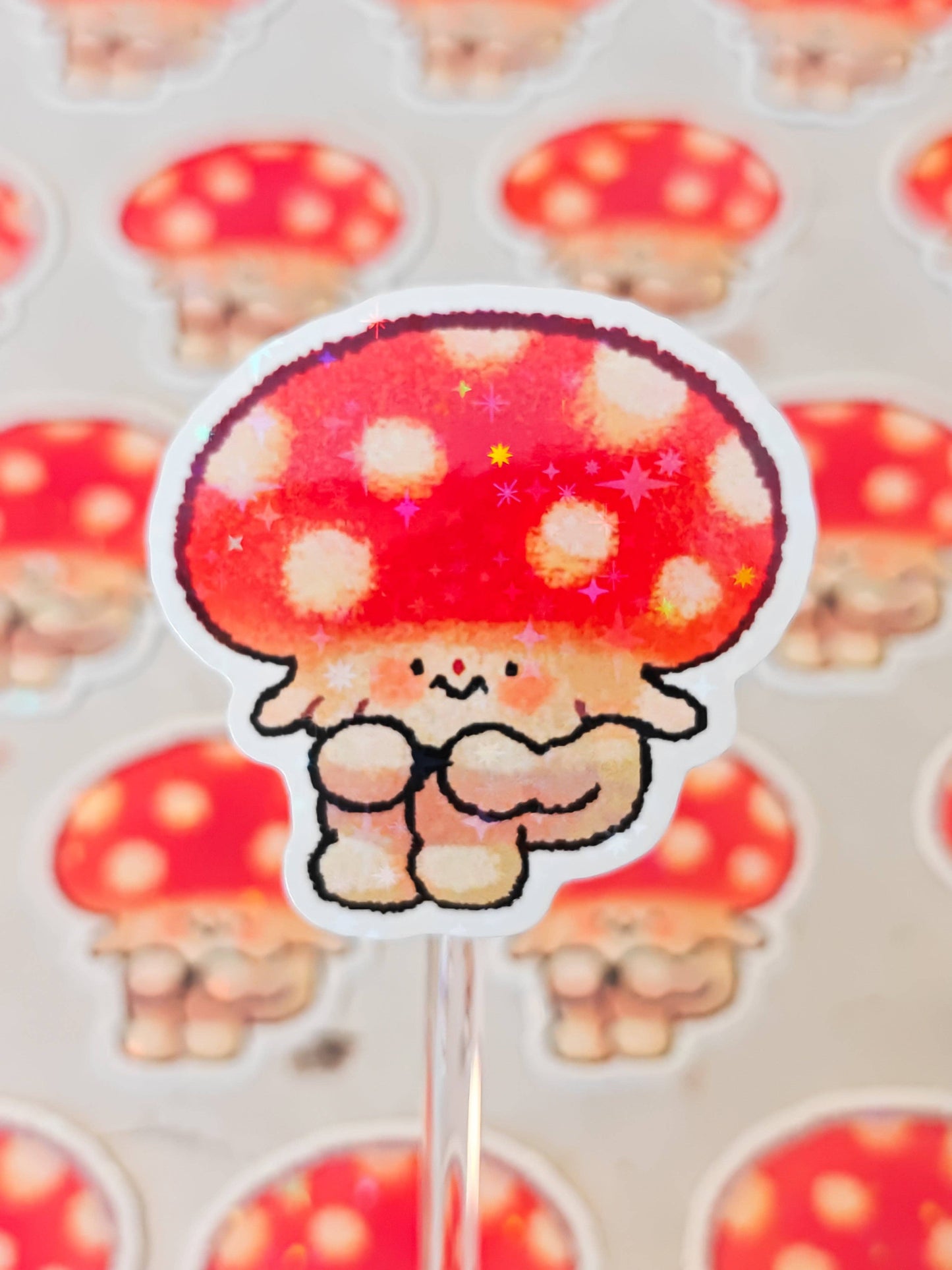 Holographic Fungi Vinyl Sticker