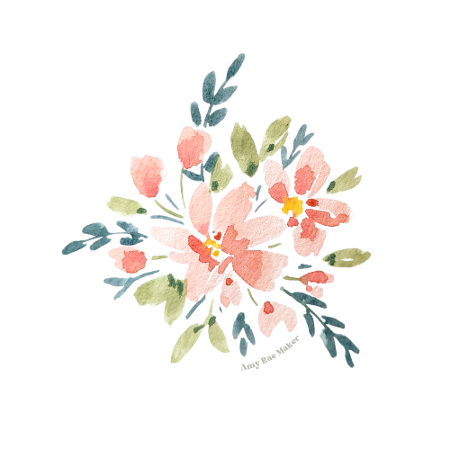 Watercolour Bouquet Sticker