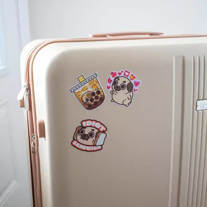 Do Much Work, Make Little Money Puglie Sticker