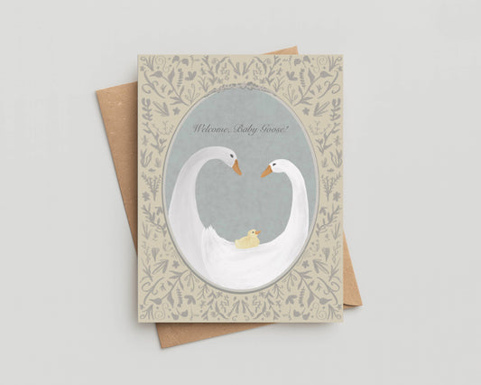 Welcome Baby Goose Card