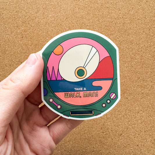 Walk, Man! Sticker