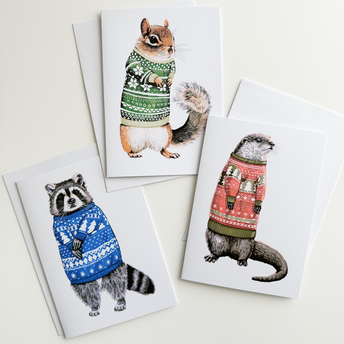 Cozy Raccoon Card