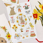 Floral Easter 4x6 Paper Sticker Sheet