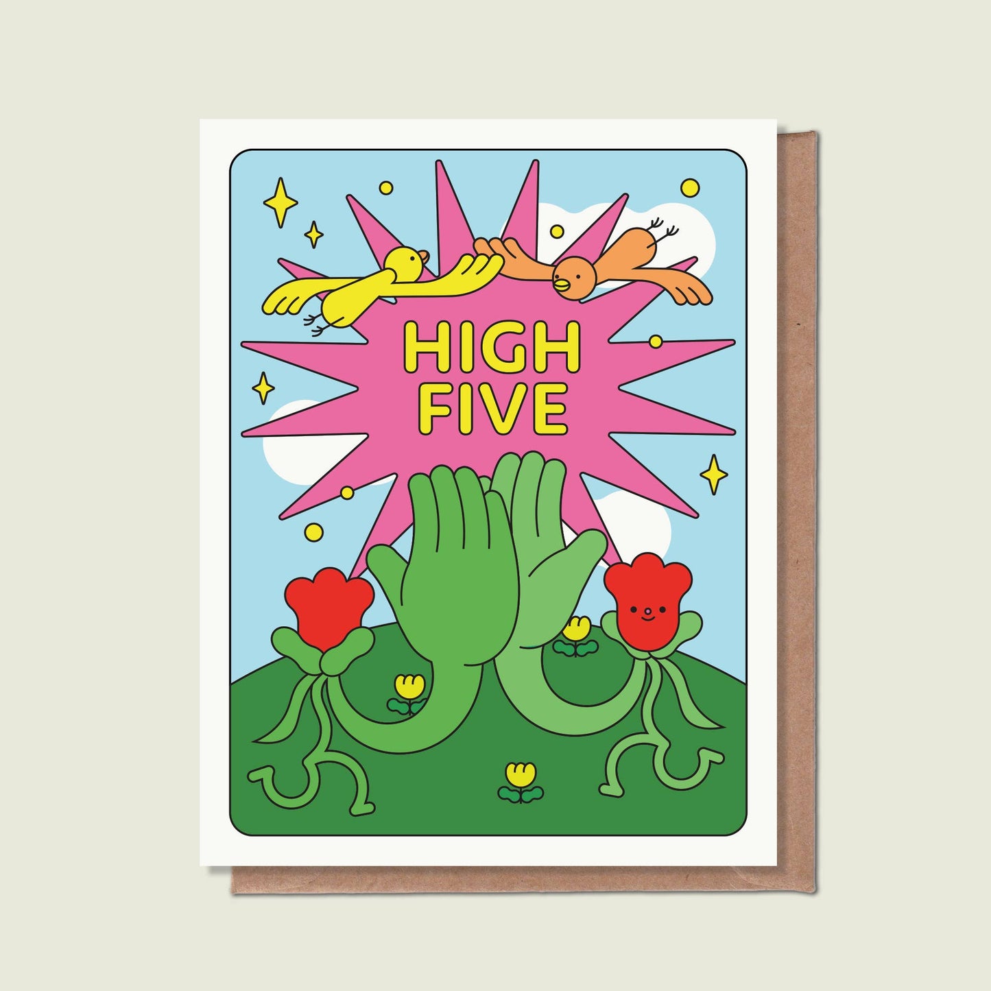 High Five Greeting Card