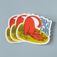 Touch Grass Cat Vinyl Sticker