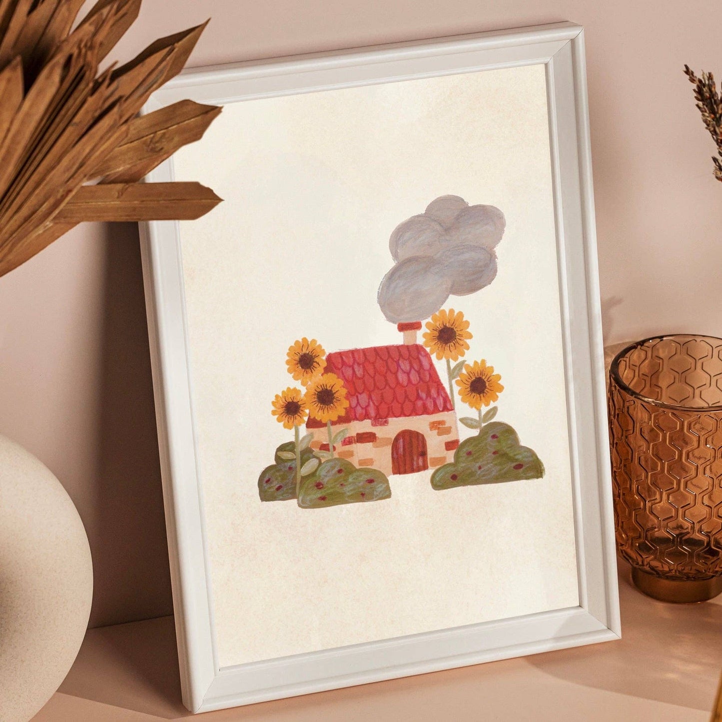 Sunflower Cottage Print - 4x6