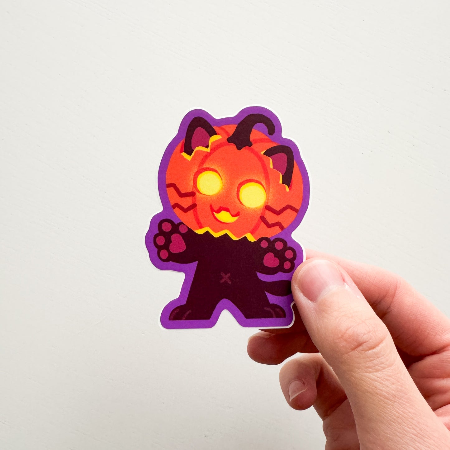 Pumpkin Cat Sticker