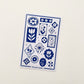 Blue Vintage Florals 4x6 Paper Sticker Sheet