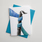 Goose in a Scarf Greeting Card