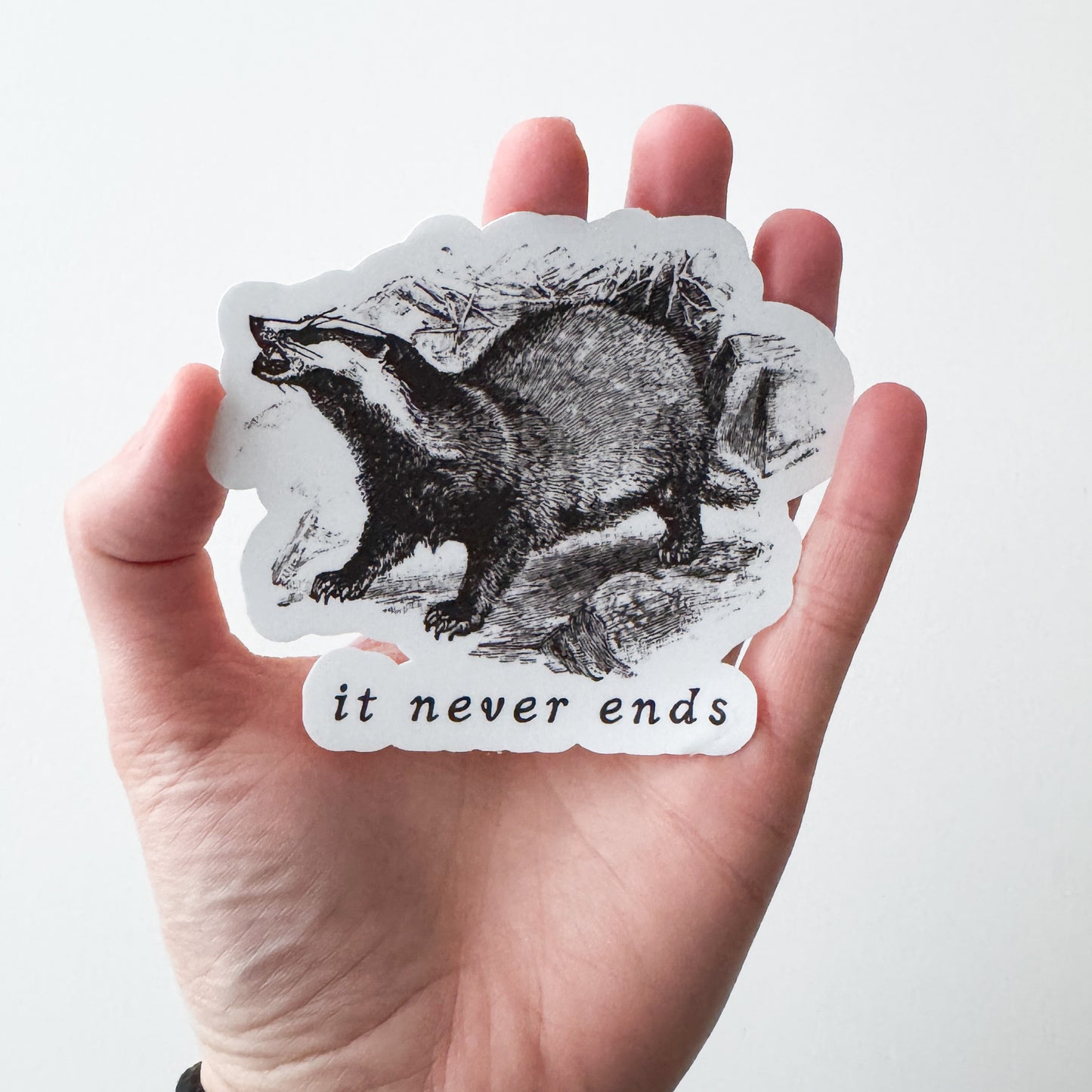 Badger XL Vinyl Sticker