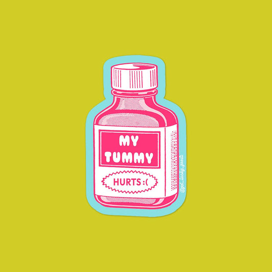 Tummy Hurts Sticker