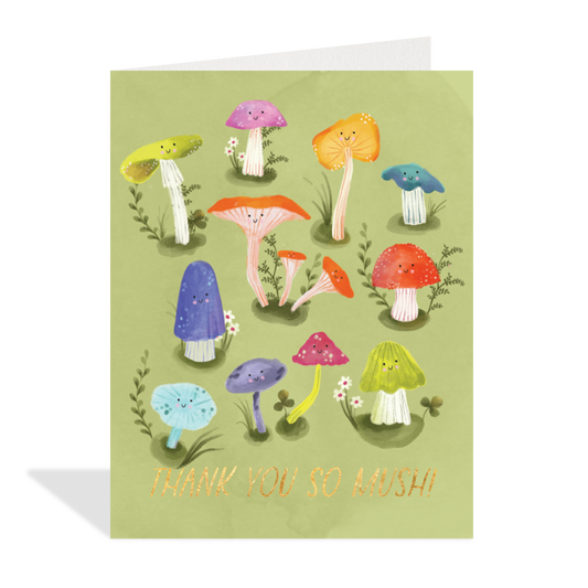 Thanks So Mush Mushroom Greeting Card