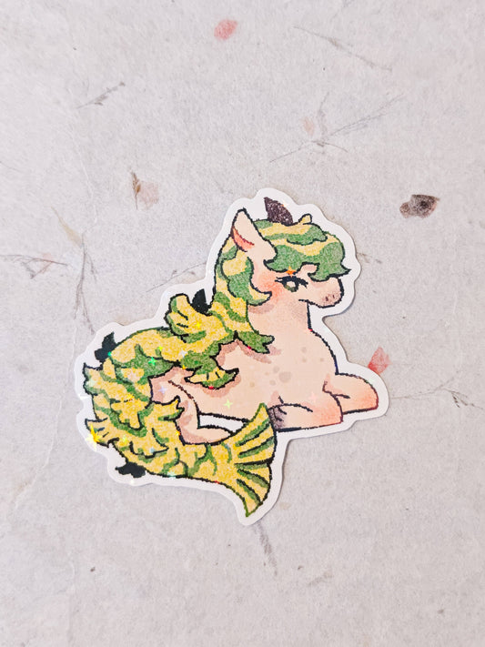Holographic Kelpie Vinyl Sticker