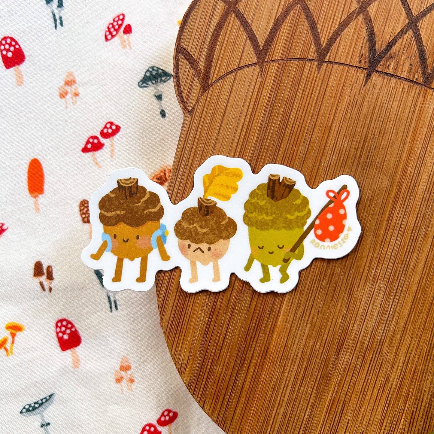 Travelling Acorns Sticker