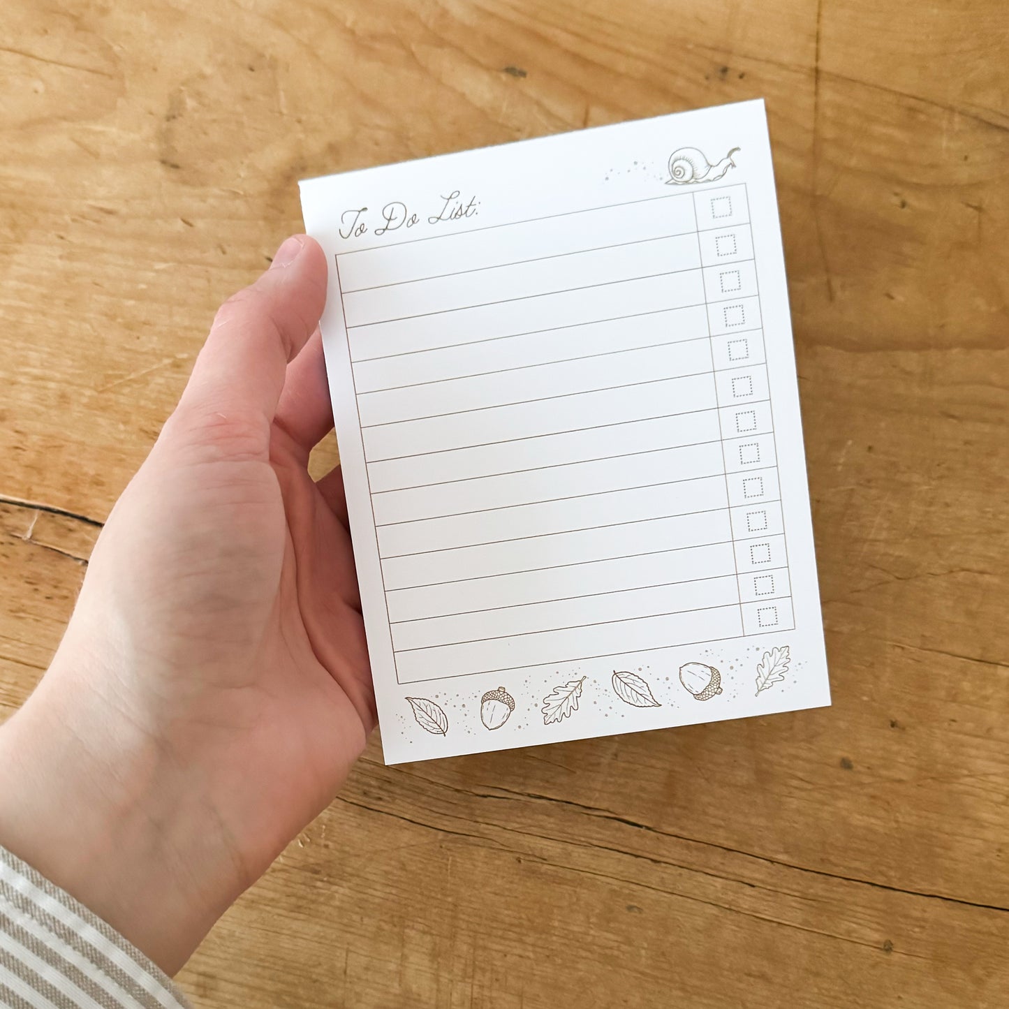 Snail To-Do List Notepad