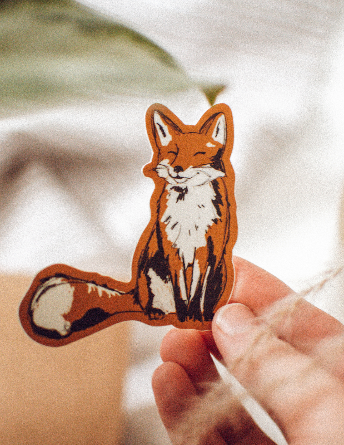 Smiling Fox Sticker
