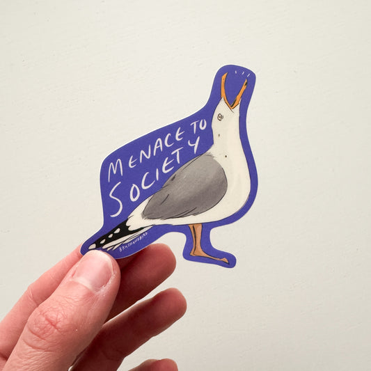 Menace To Society Seagull Sticker