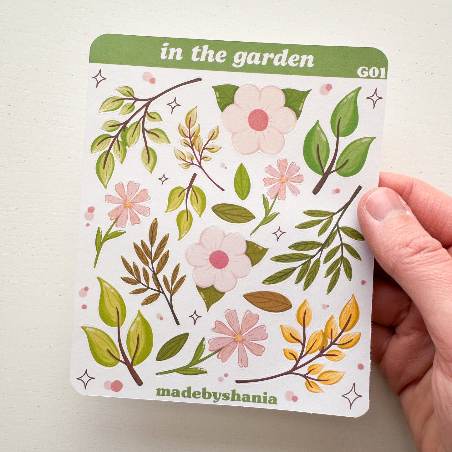 Garden Paper Sticker Sheet