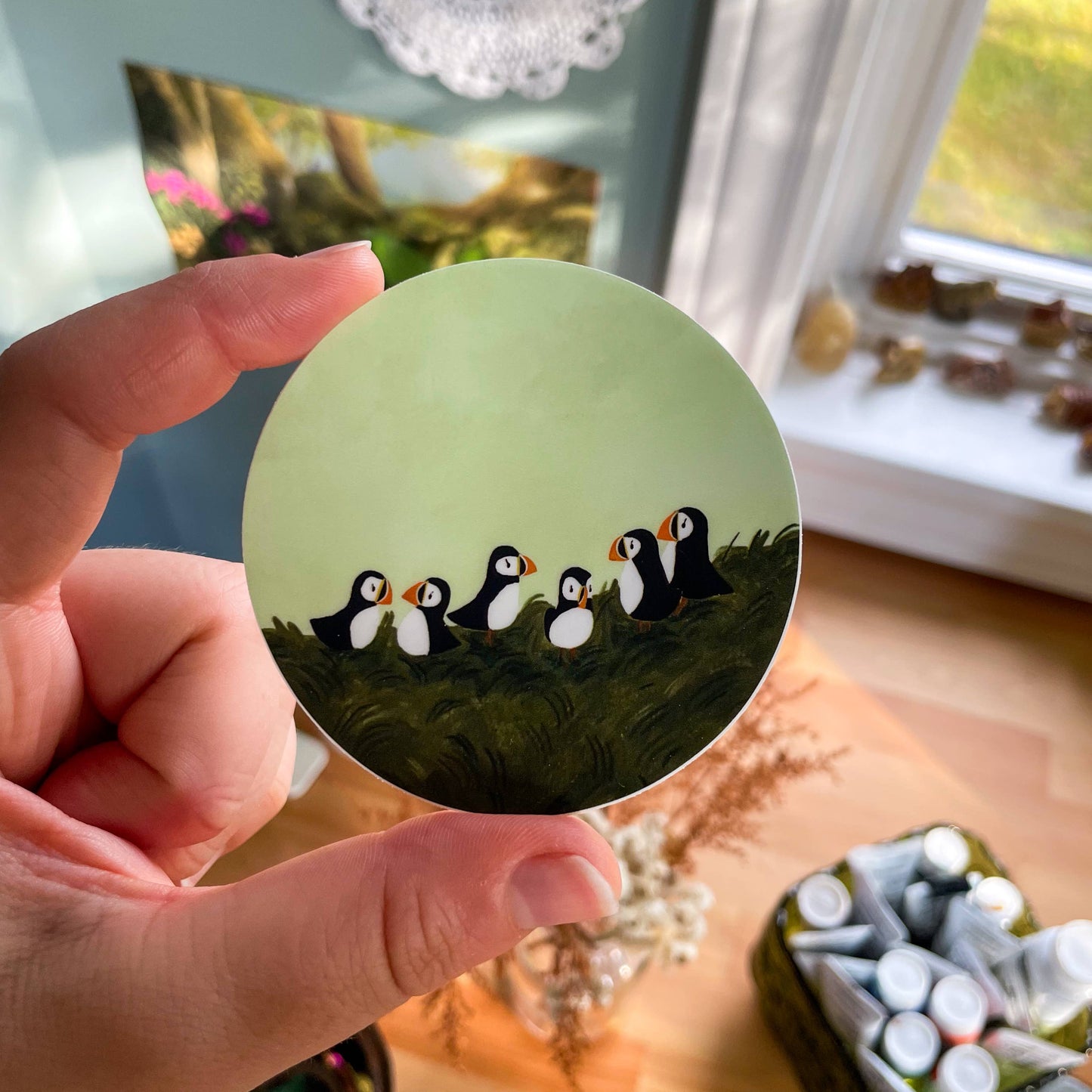 Puffins Vinyl Sticker