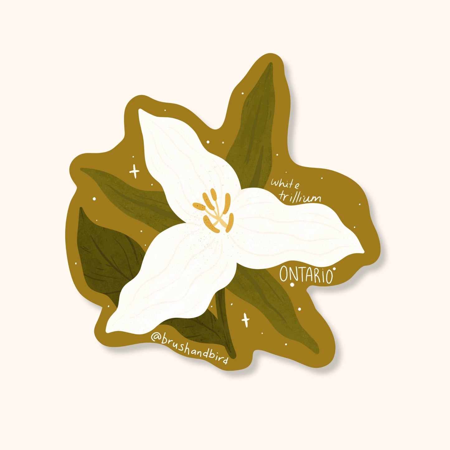 Ontario Trillium Sticker