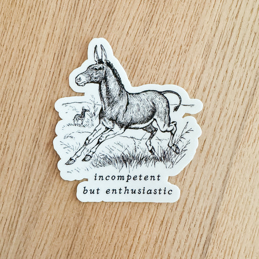 Enthusiastic Vinyl Sticker