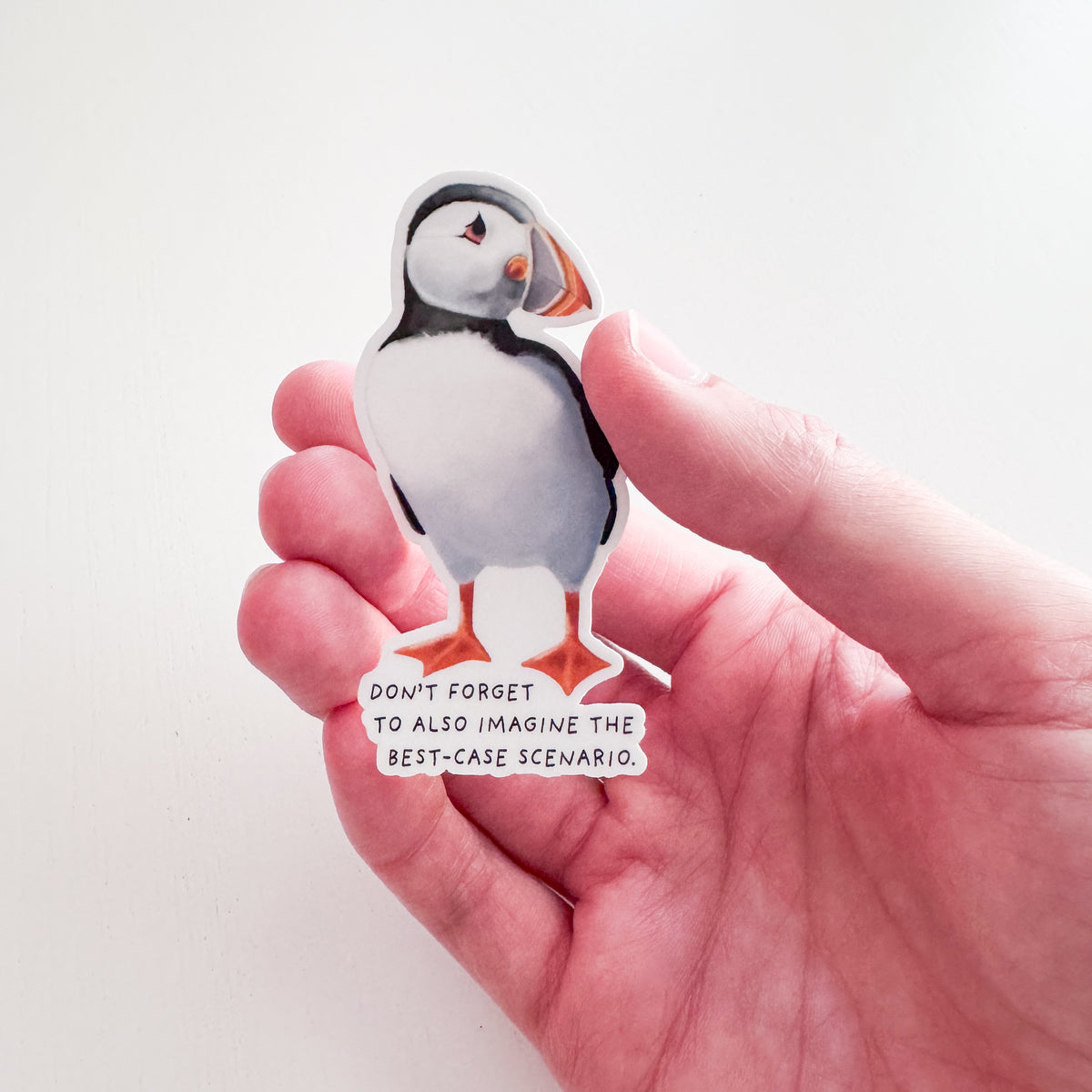 Best-Case Scenario Puffin Sticker