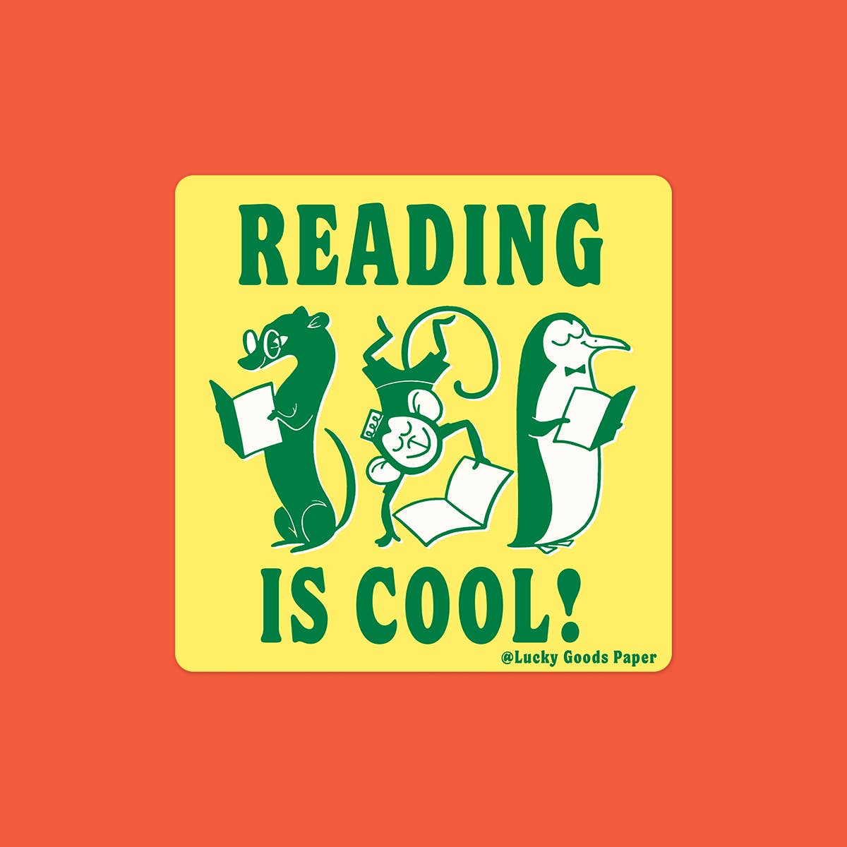 Reading is Cool Sticker