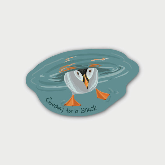 Puffin Searching for a Snack Sticker
