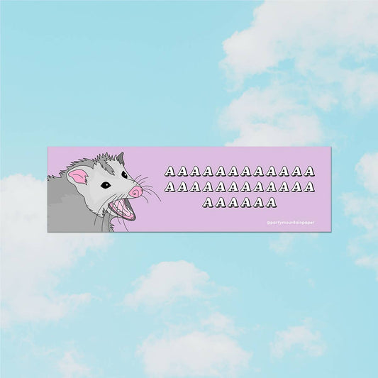 Possum AAAAAA Bumper Sticker