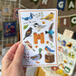 The Birdwatcher Bird 4x6 Paper Sticker Sheet