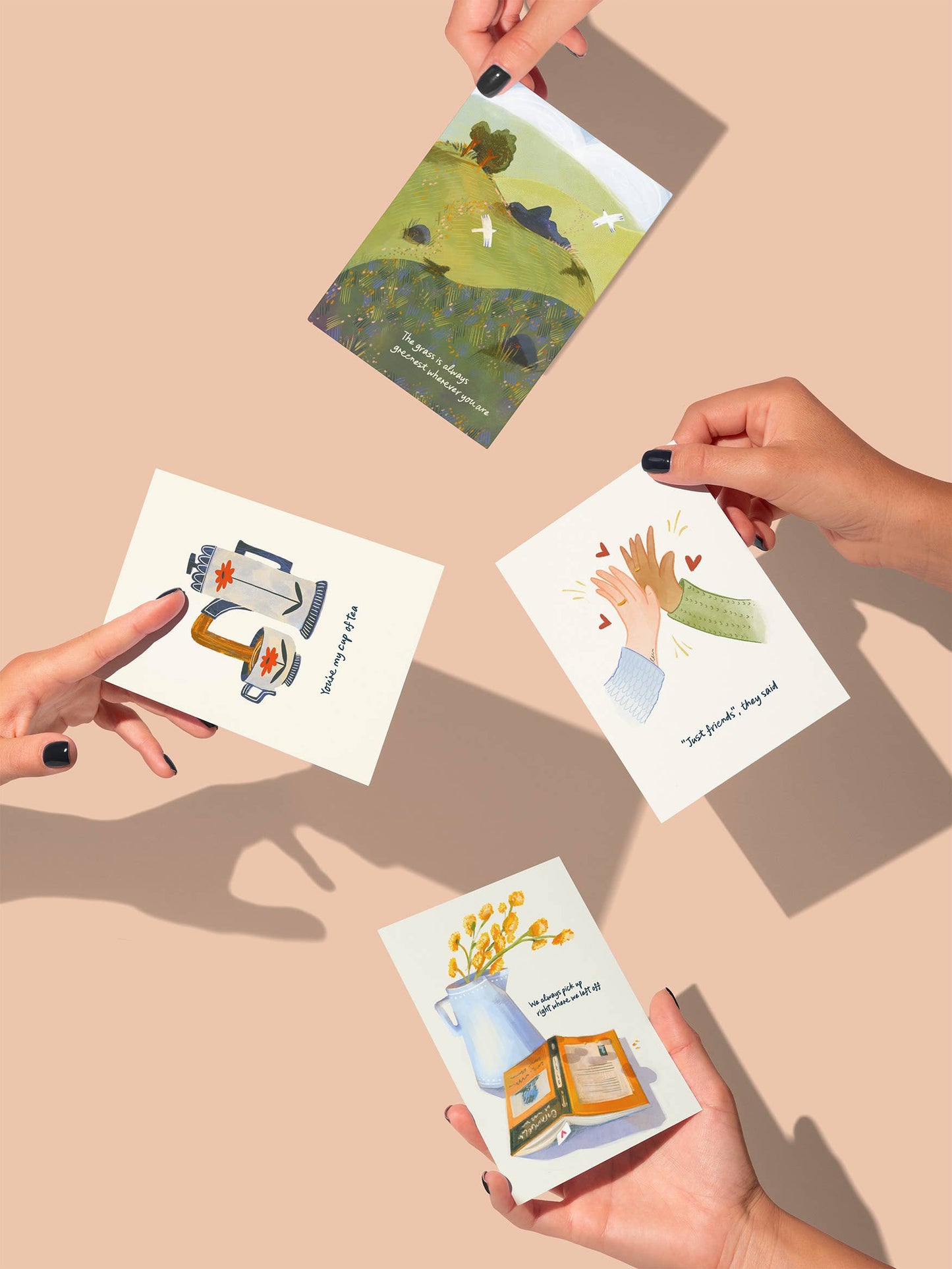The Grass is Always Greenest Wherever You Are Greeting Card