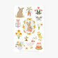 Floral Easter 4x6 Paper Sticker Sheet