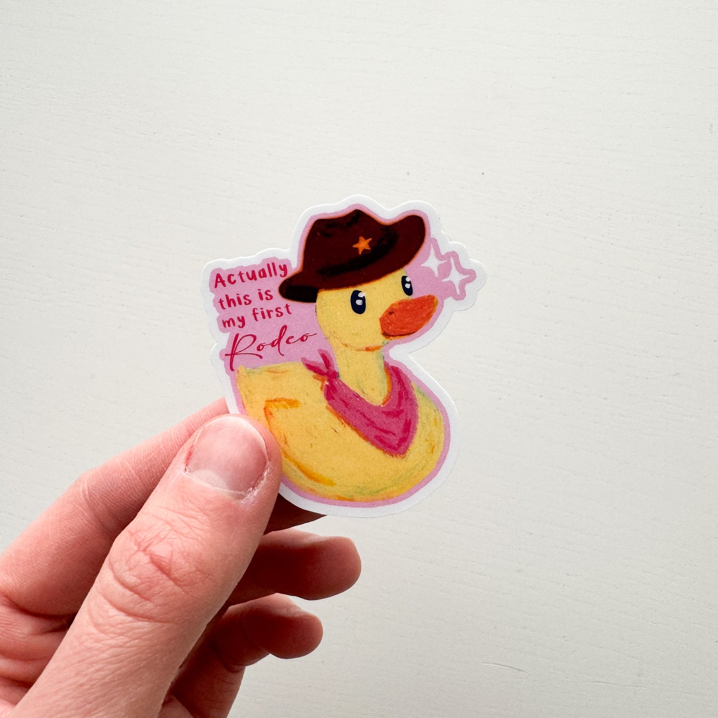 Rodeo Duck Vinyl Sticker