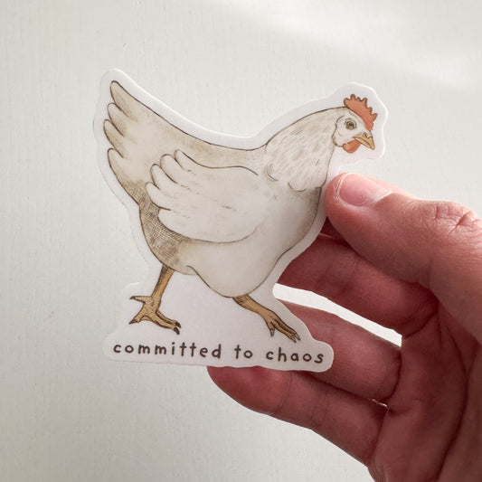 Chaos Chicken Vinyl Sticker