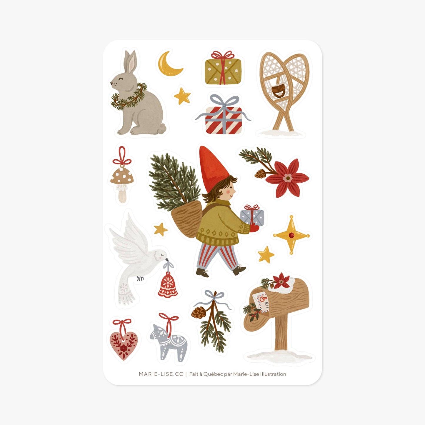 Scandinavian Winter Sticker Sheet