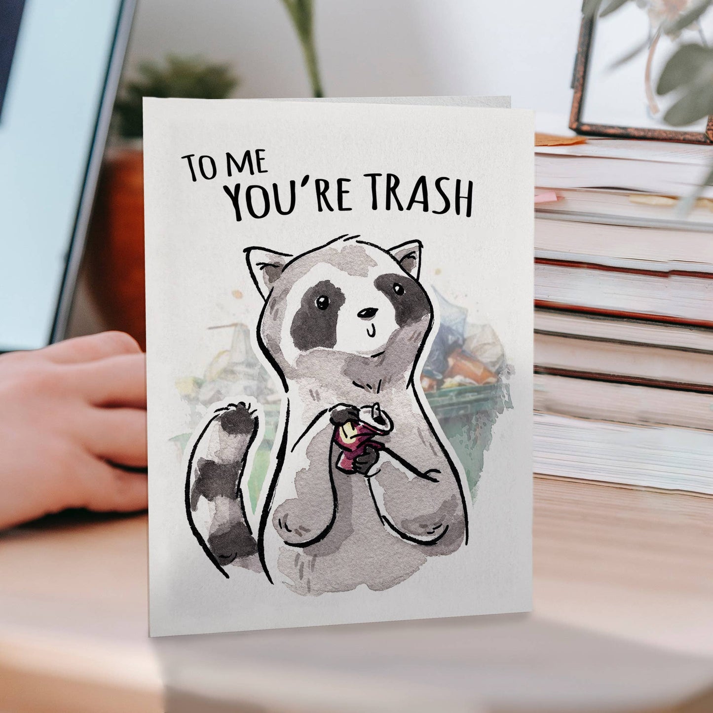 Raccoon Love Card