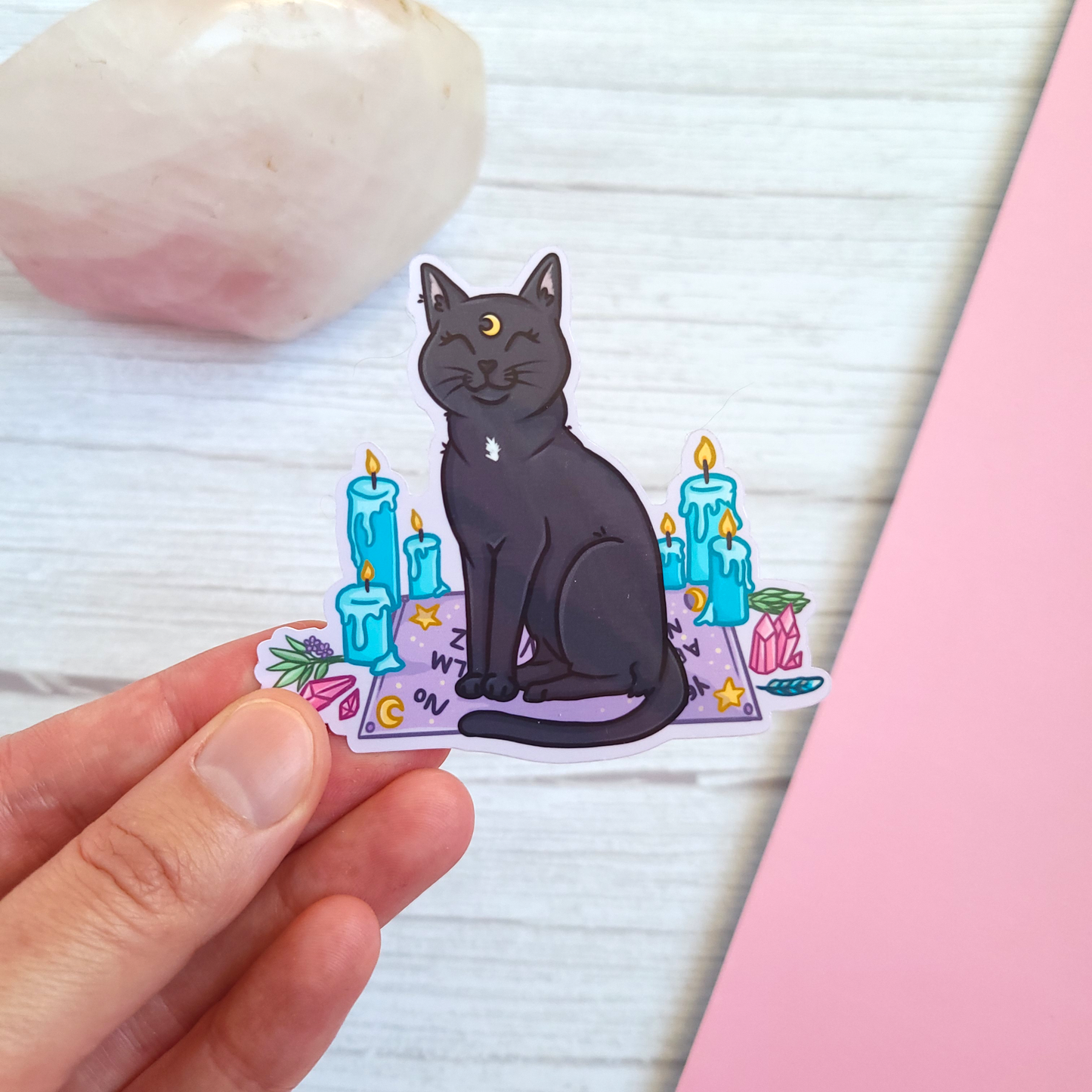 Ouija Black Cat Sticker