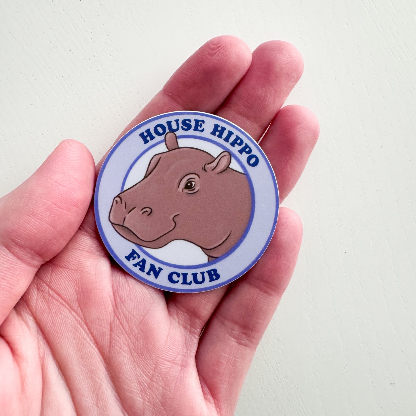 House Hippo Sticker