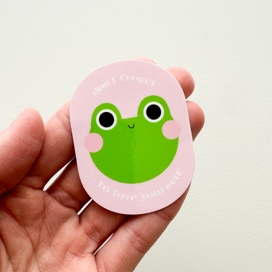 Take Breaks Frog Sticker