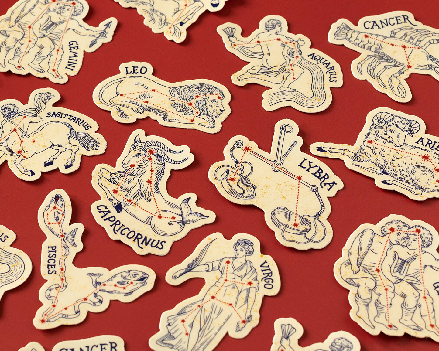 Zodiac Constellation Vinyl Stickers