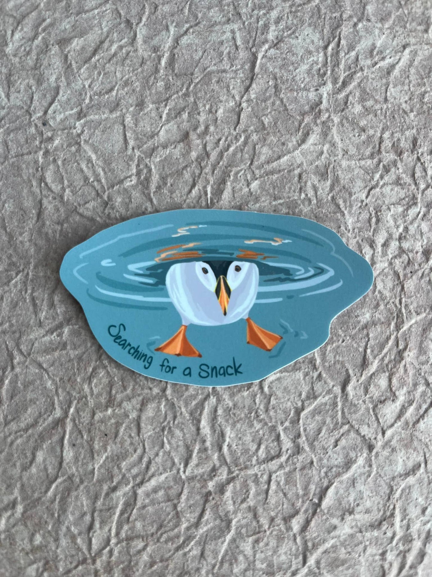 Puffin Searching for a Snack Sticker