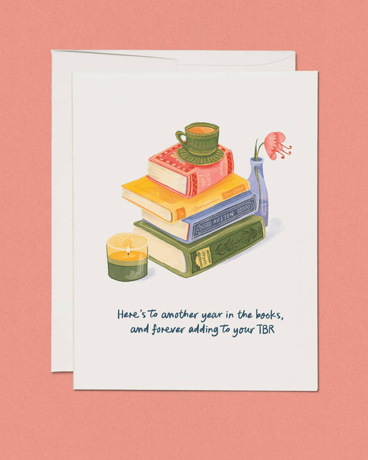Bookish Birthday Greeting Card