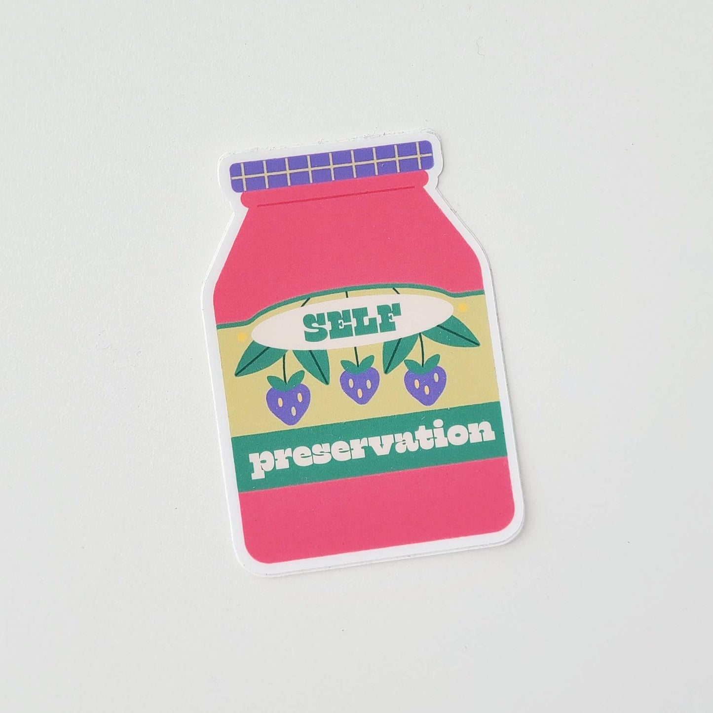 Self Preservation Jam Jar Sticker