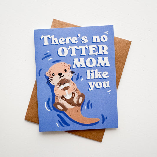 Otter Mom Mother's Day Card