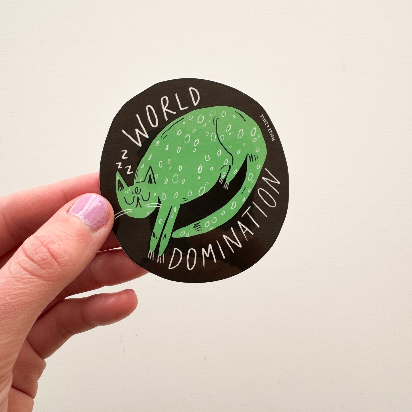 World Domination Cat Sticker