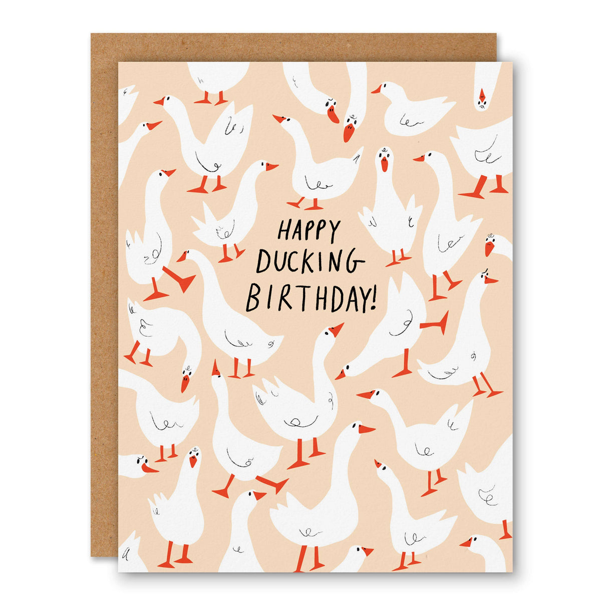 Ducking Birthday Greeting Card