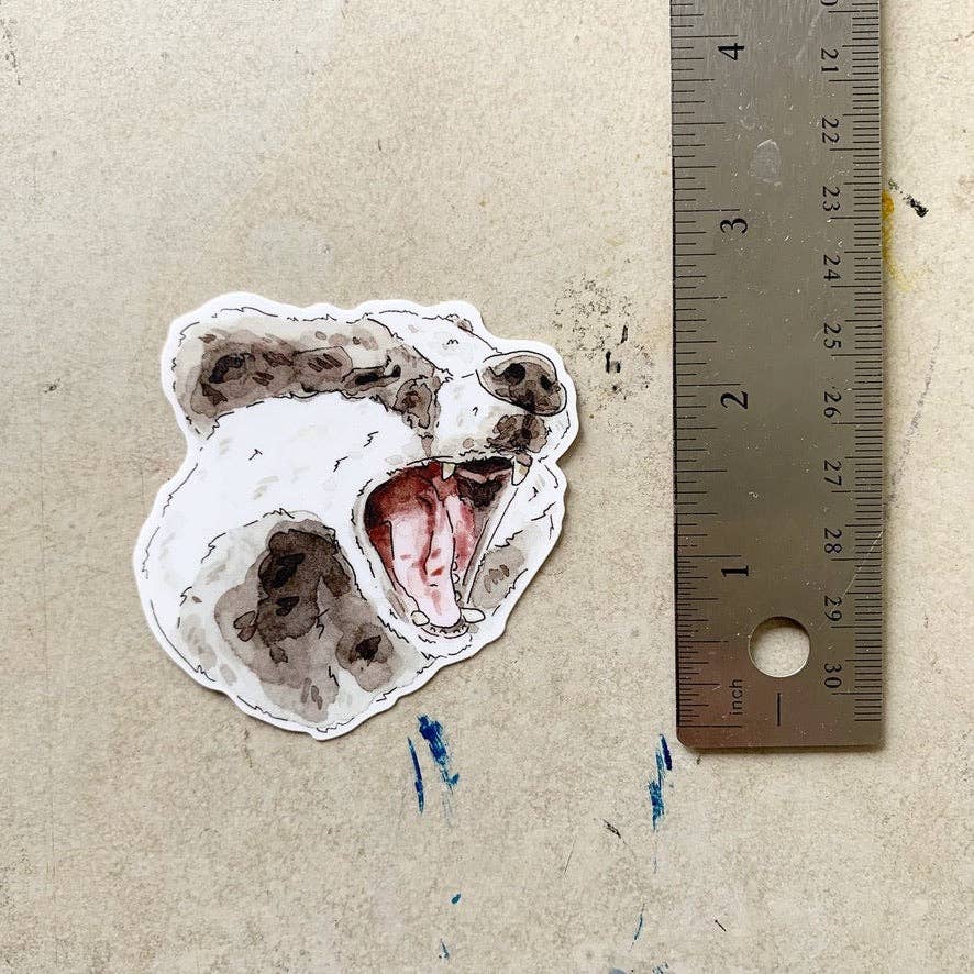 Screaming Badger Sticker