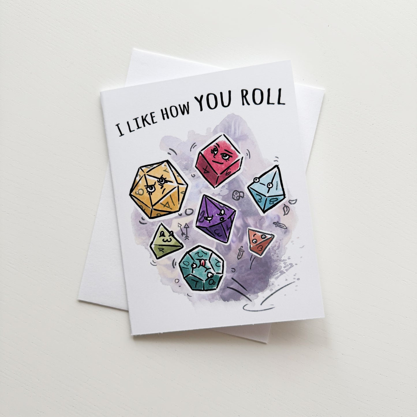 I Like How you Roll D&D Card