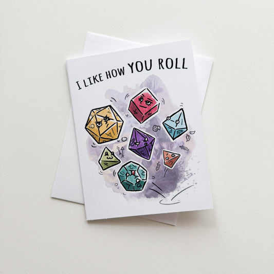 I Like How you Roll D&D Card